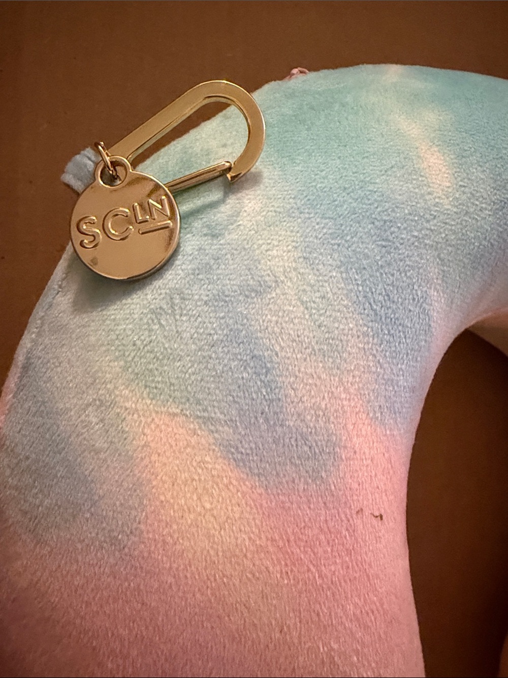 Stoney Clover Lane pastel tie-dye memory foam neck pillow